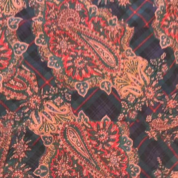 Chaps Petite Long-sleeved Blouse - Paisley - Size PS - Picture 7 of 9